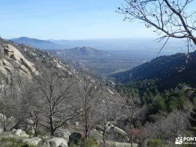 Pirámides de La Pedriza; mapa sierra de guadarrama cordilleras béticas la pedriza la charca verde va